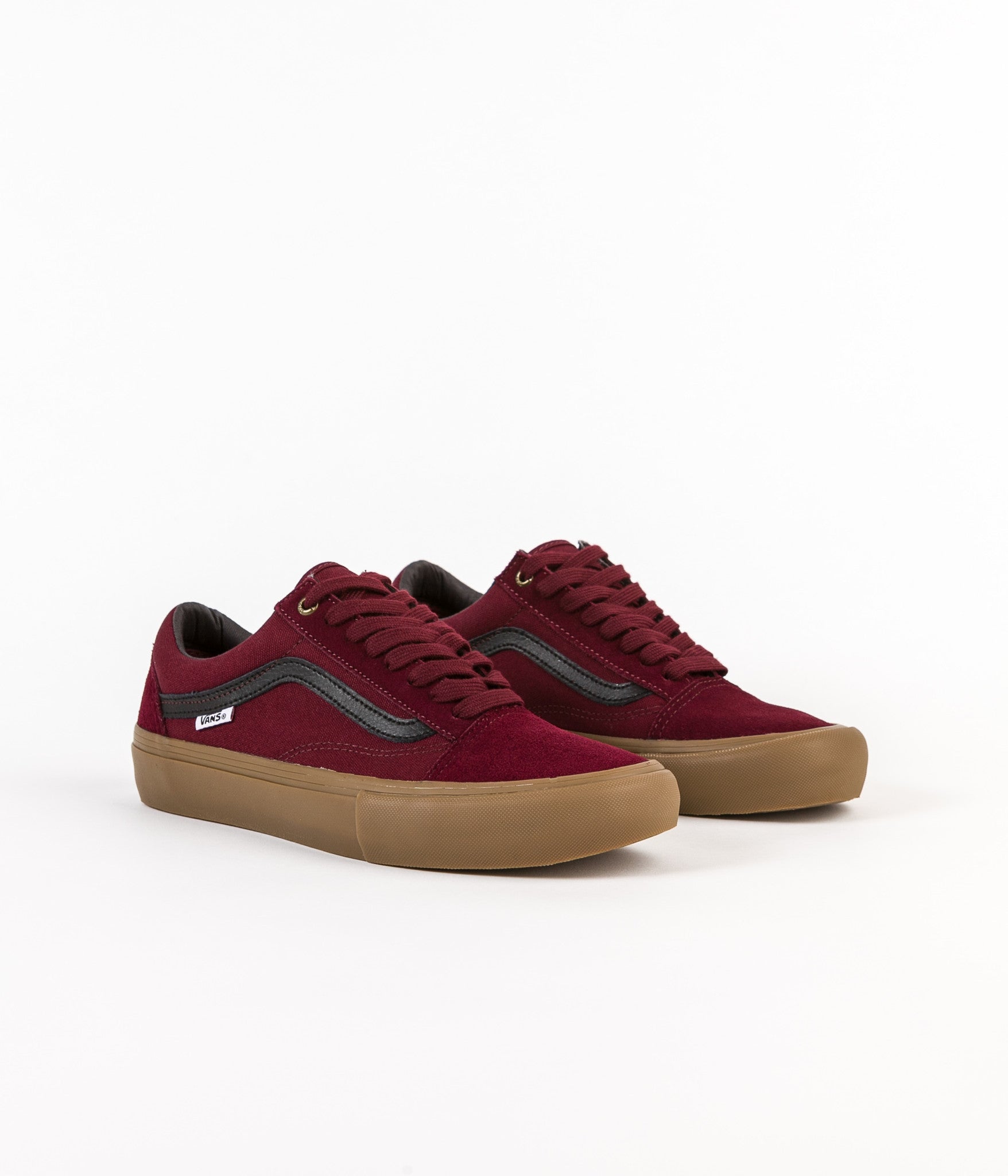 Vans Old Skool Pro Shoes - Port / Black / Gum | Flatspot