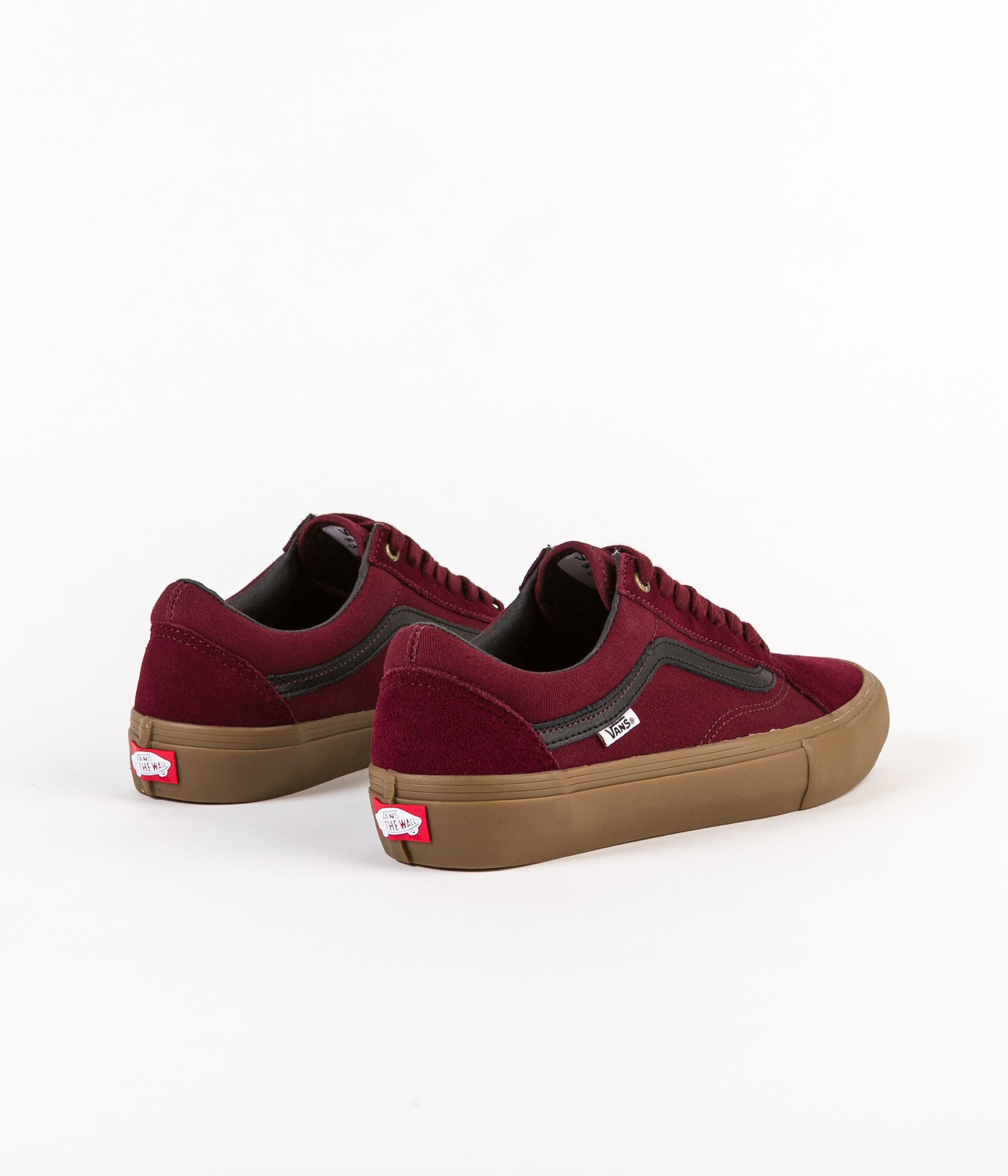 vans old skool pro red gum