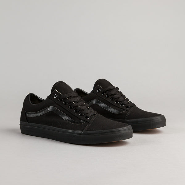 Vans Old Skool Shoes - Black / Black Canvas | Flatspot