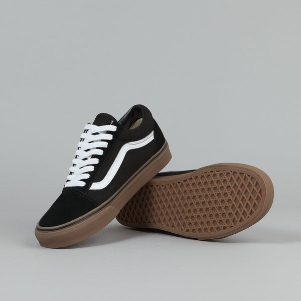 Vans Old Skool Shoes - (Gumsole) Black / Medium Gum | Flatspot