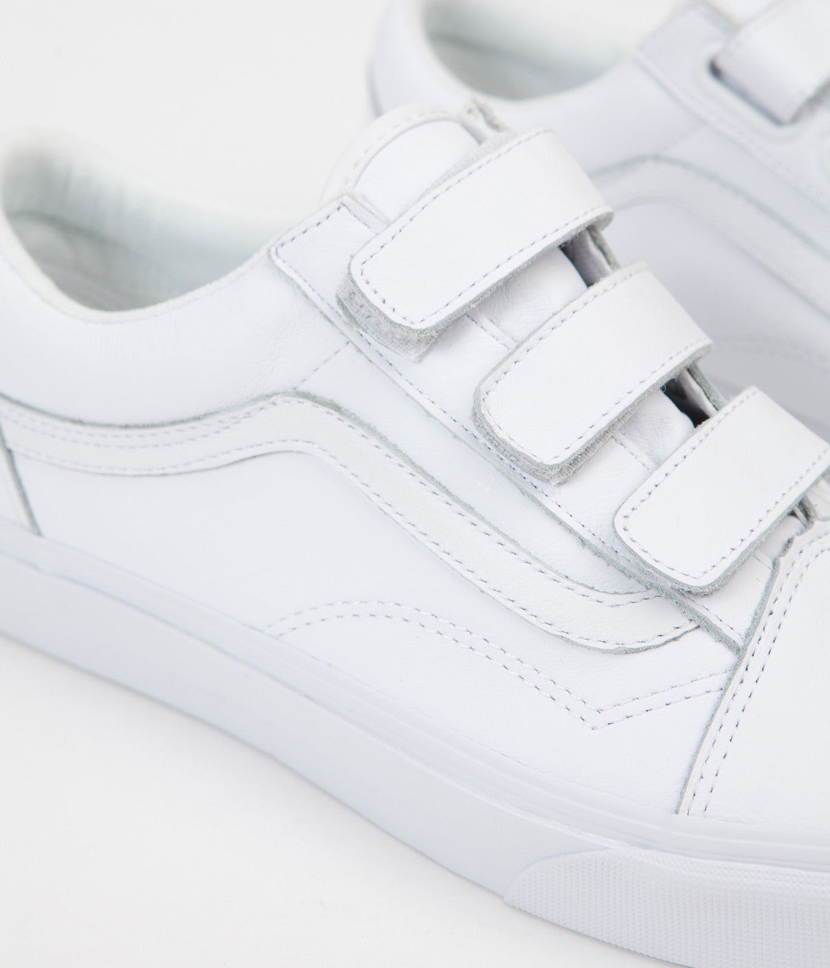 vans old skool white velcro