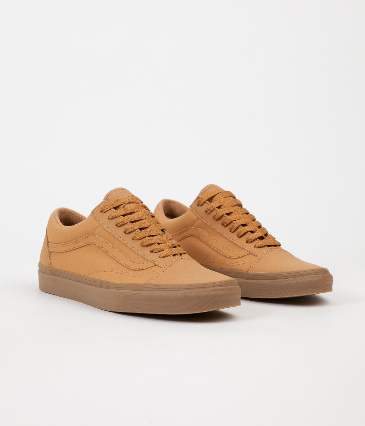 vans old skool vansbuck gum mono skate shoes