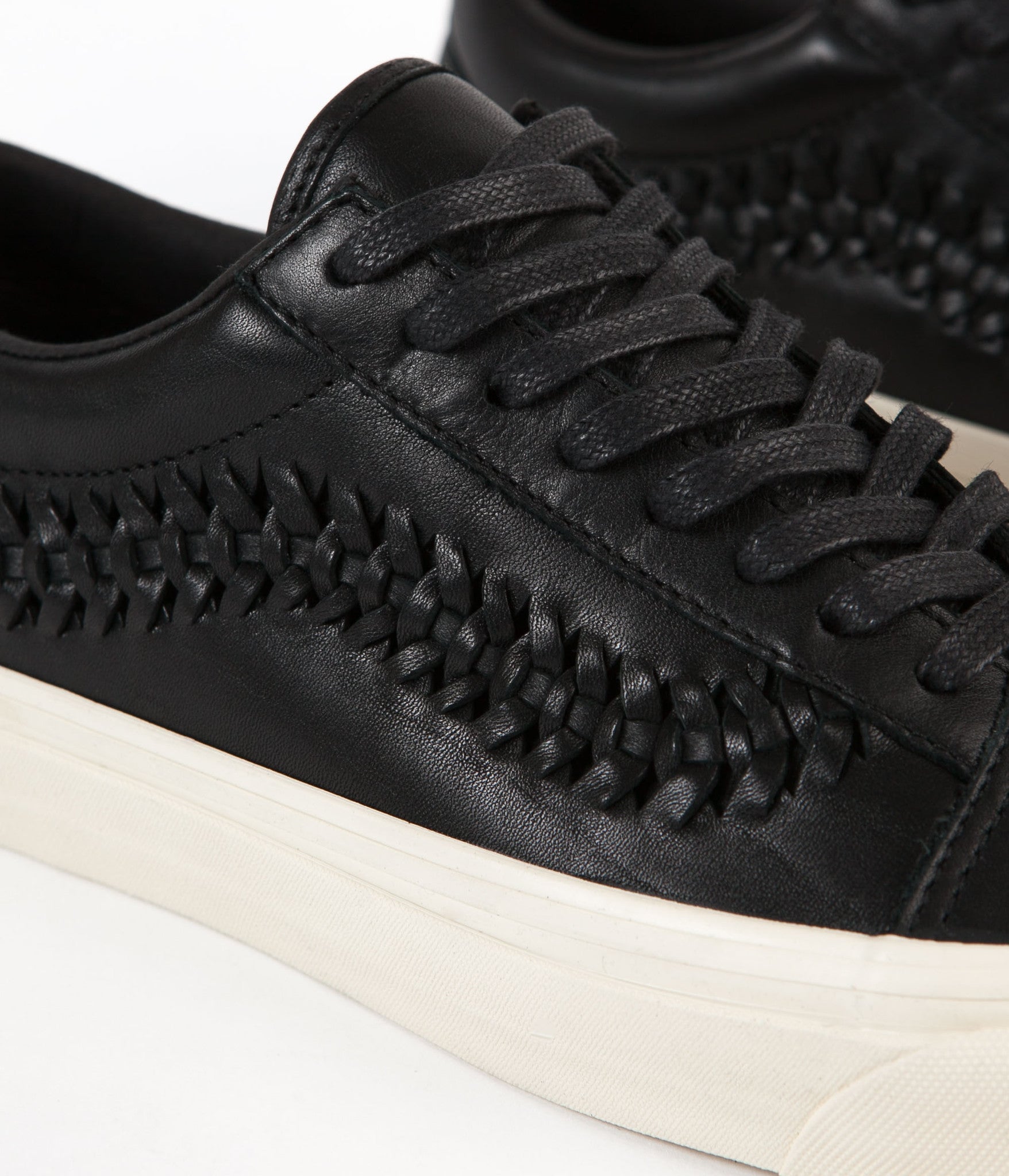 vans old skool weave dx leather black