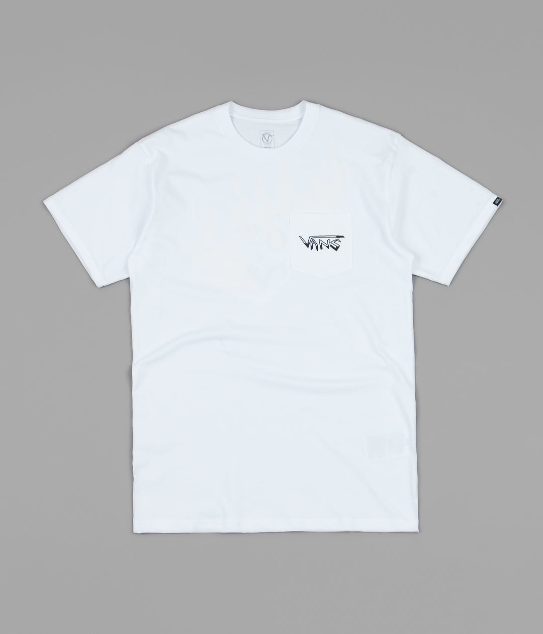 vans white tee