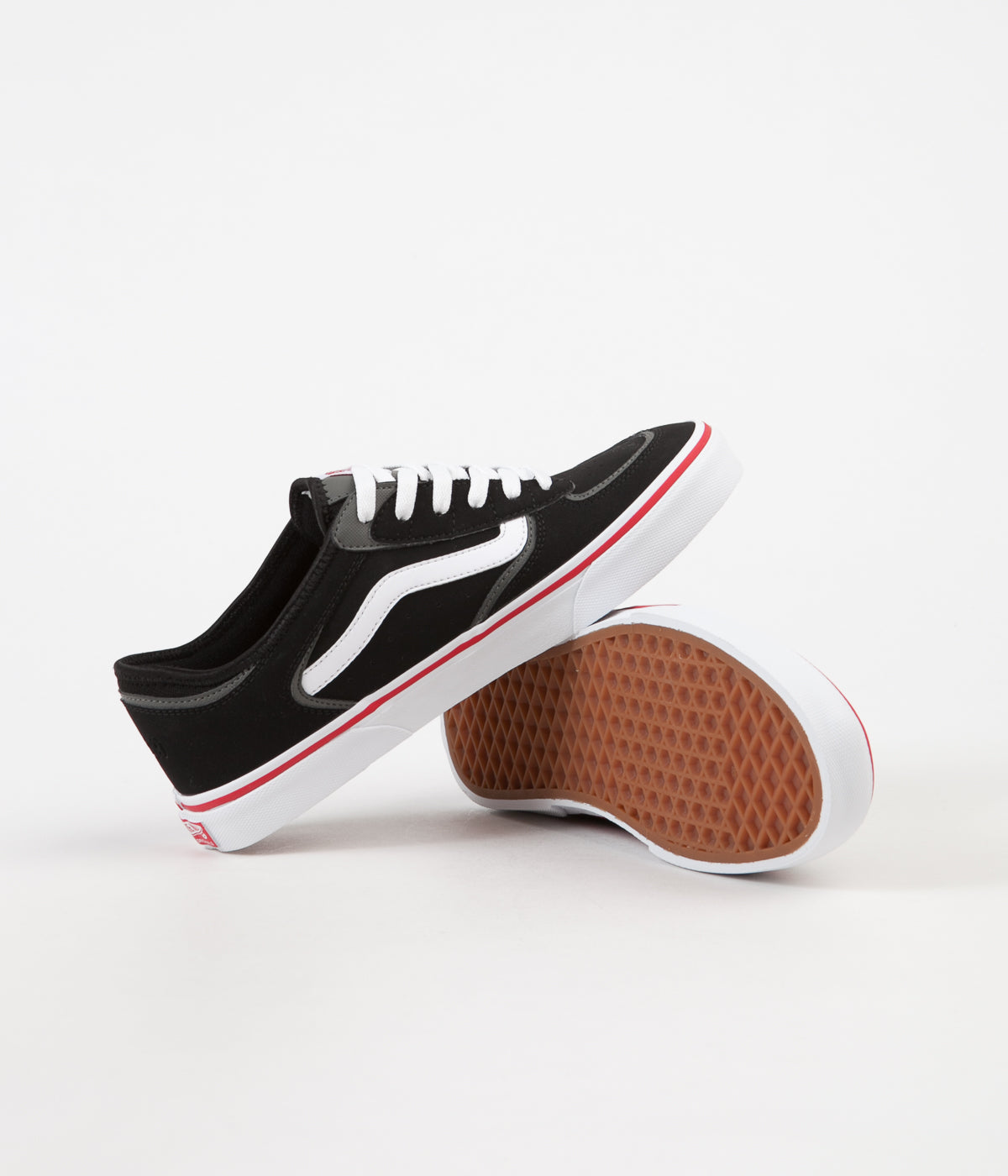 Vans Rowley Classic LX Shoes - Black / White / Red | Flatspot