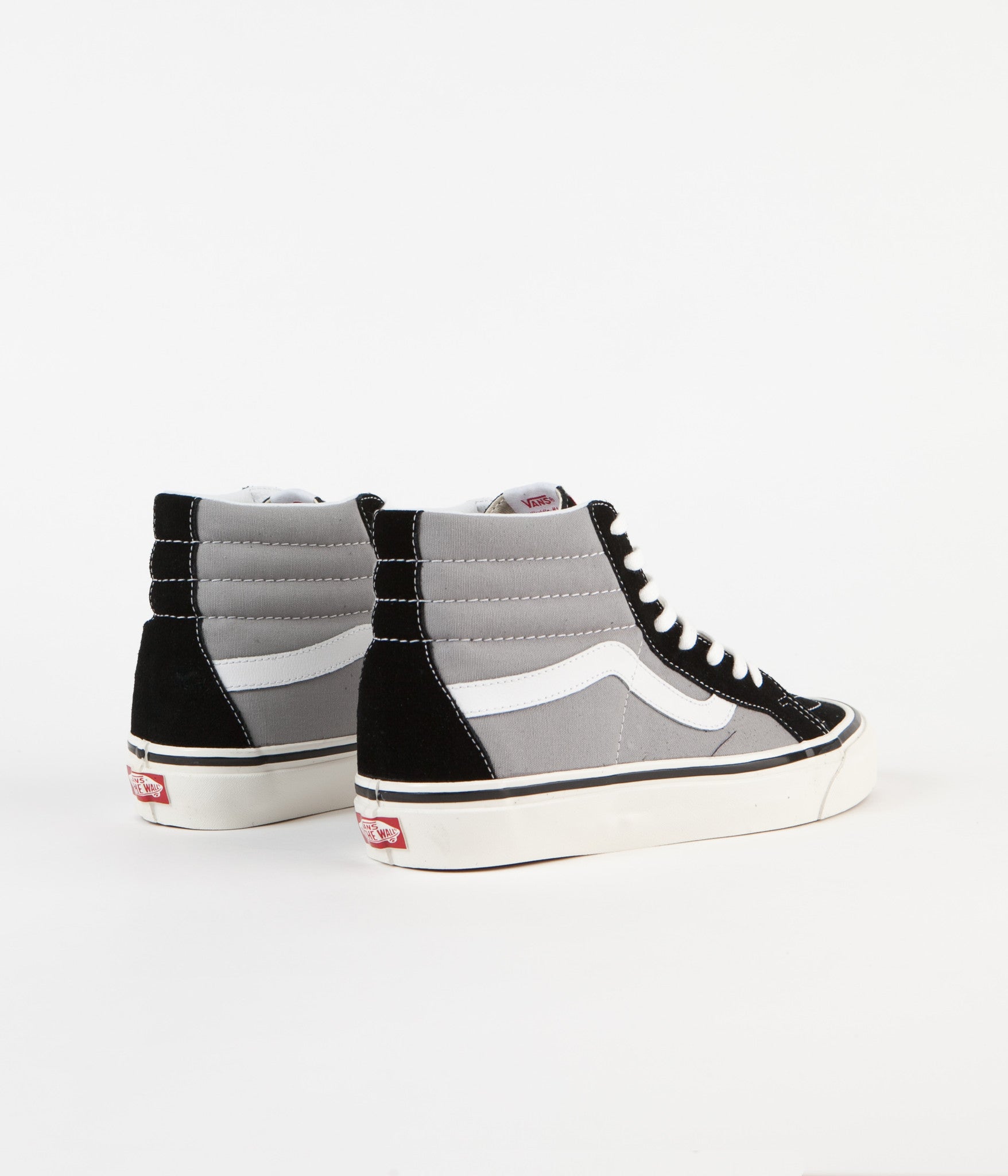 vans sk8 hi black and grey