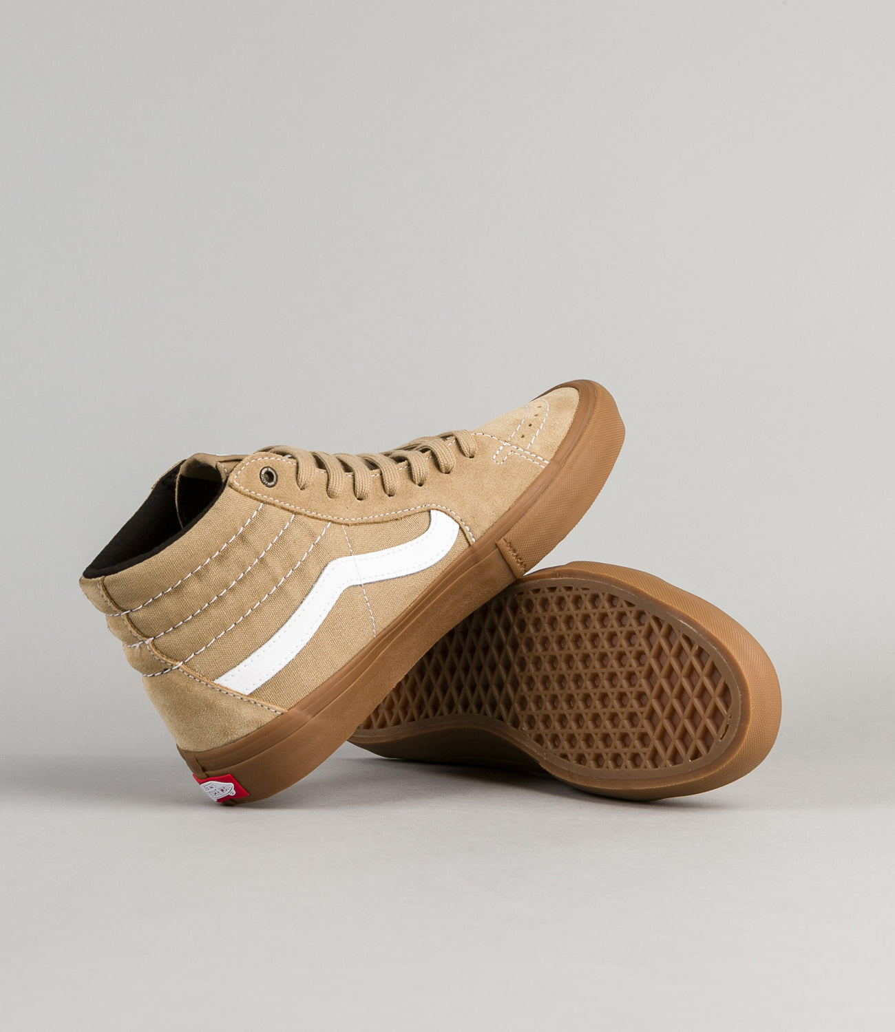 Vans SK8-Hi Pro Shoes - Khaki / Gum 