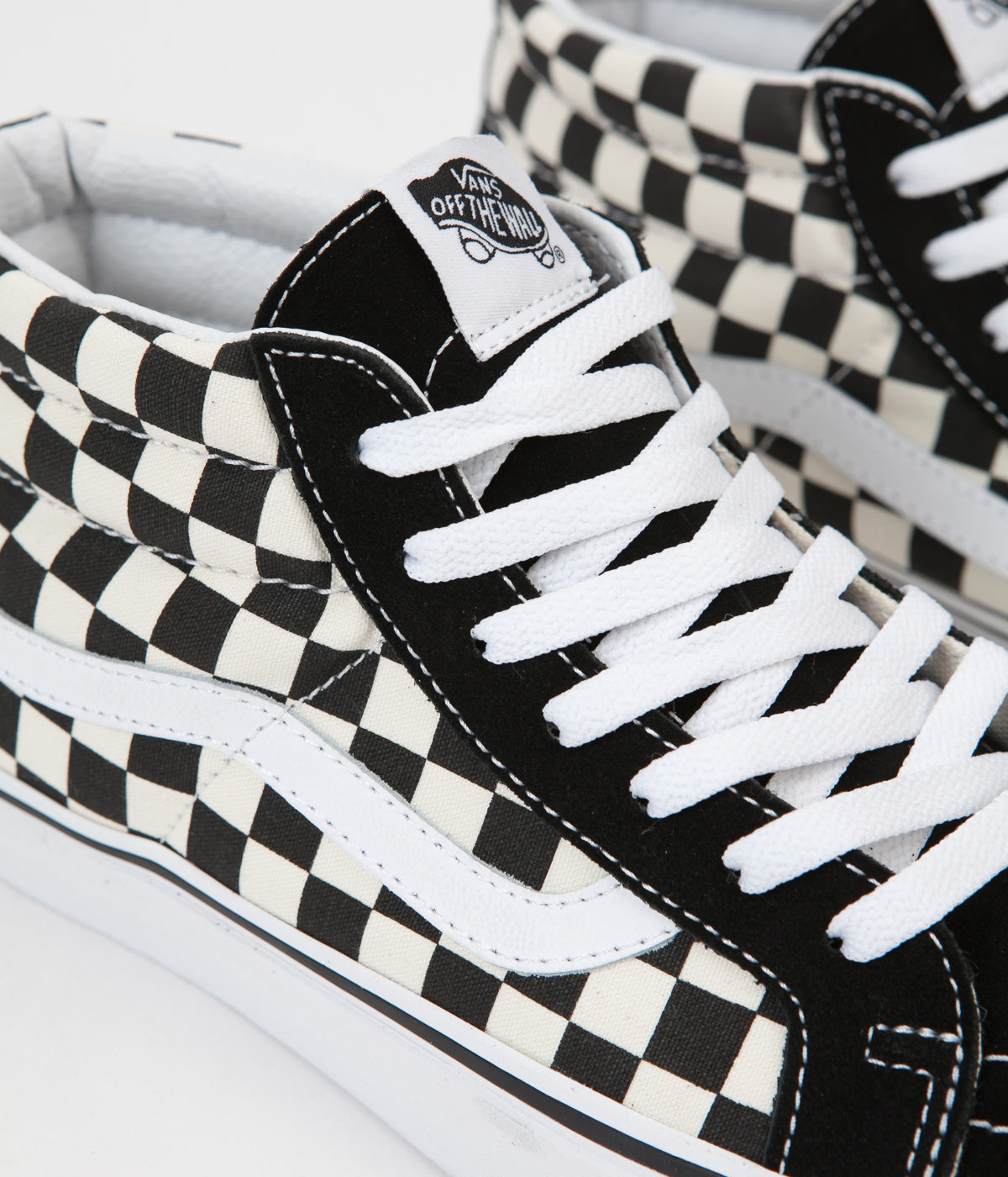 Vans Sk8-Mid Reissue Shoes - Checkerboard / True White | Flatspot