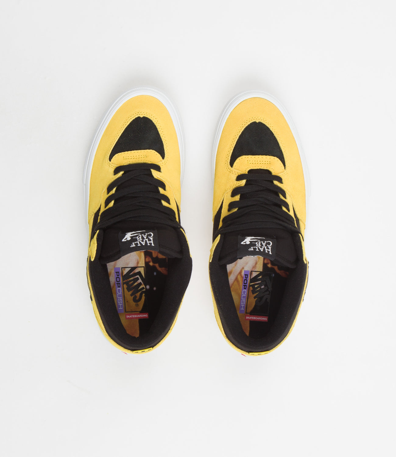 Vans Skate Half Cab Shoes - (Bruce Lee) Black / Yellow | Flatspot