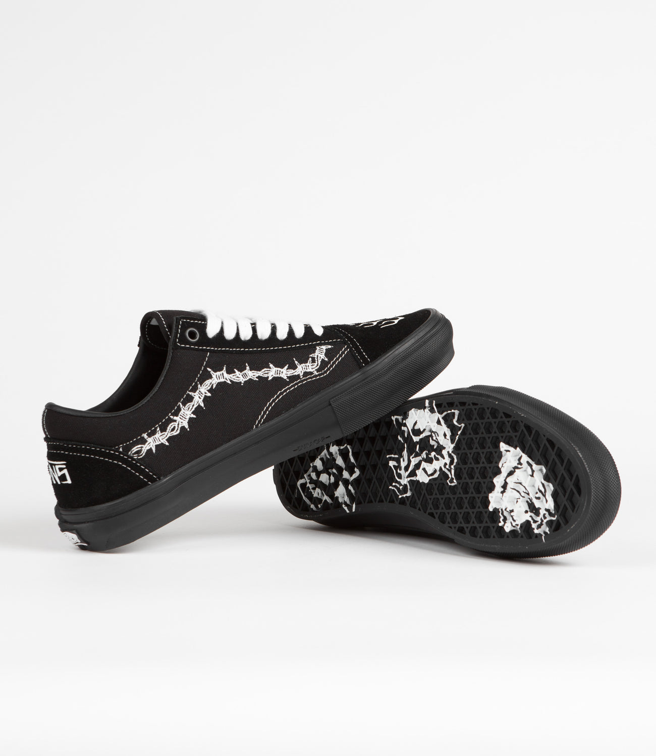 Vans Skate Old Skool Shoes - (Elijah Berle) Black / Black / White | Flatspot