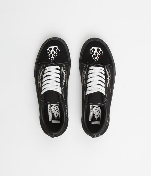 Vans Skate Old Skool Shoes - (Elijah Berle) Black / Black / White ...