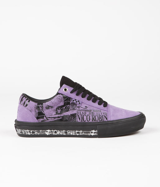Vans Skate Old Skool Shoes - (One Piece Wanted Nico) Robin Purple | Flatspot