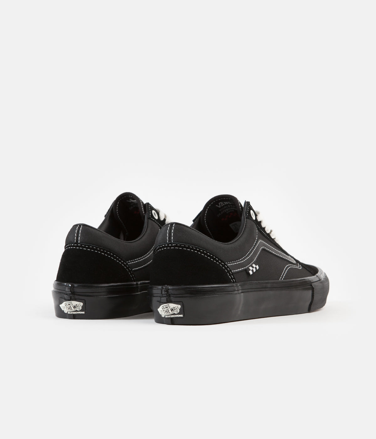 black leather skate shoes