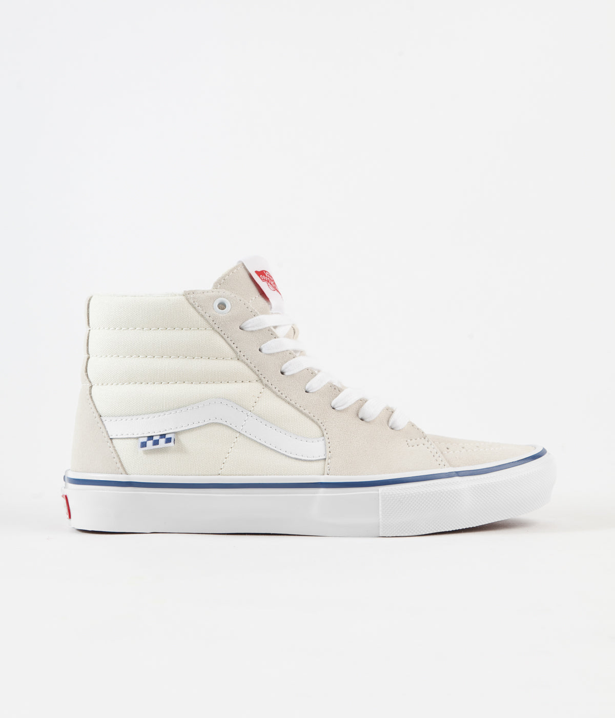 vans skate high all white