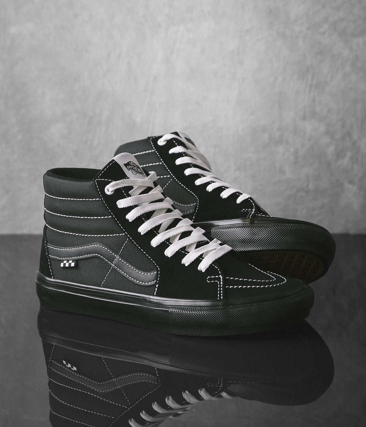Vans Skate Sk8 Hi Shoes Tectuff Black Fitforhealth