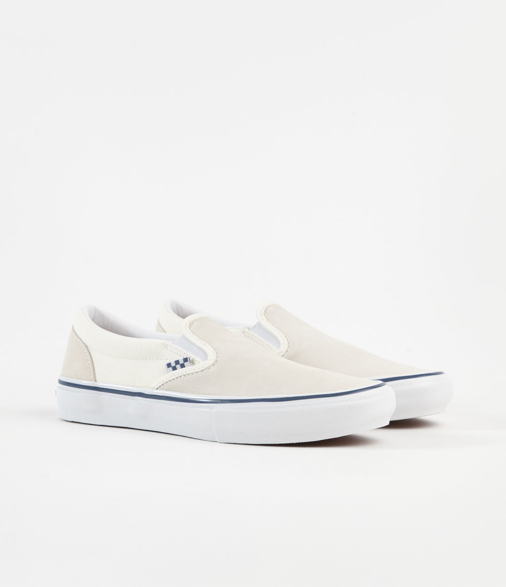 Vans Skate Slip-On Shoes - Off White | Flatspot