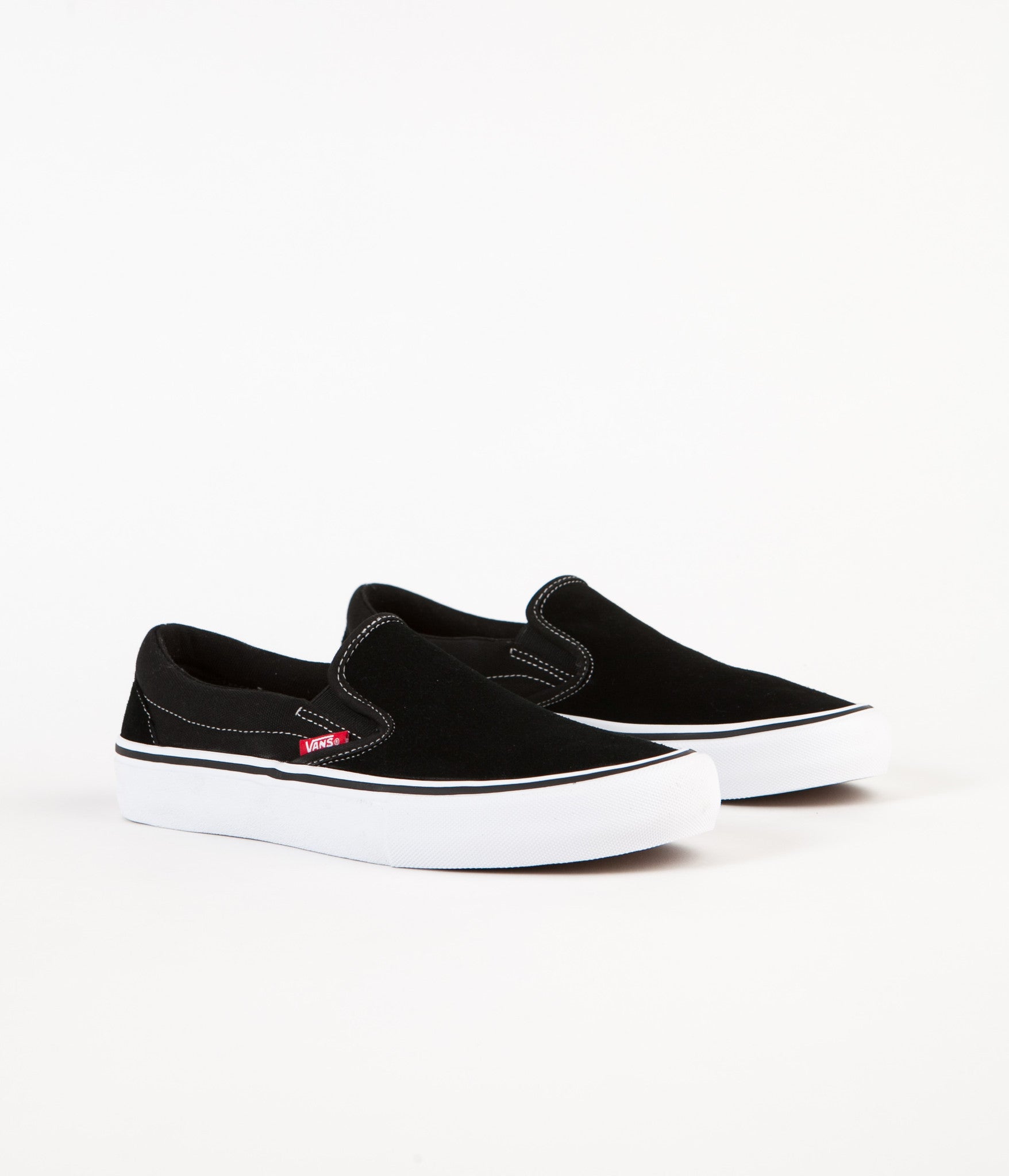 Vans Slip On Pro Shoes - Black / White / Gum | Flatspot