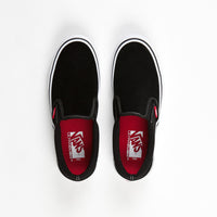 vans slip on pro black white gum