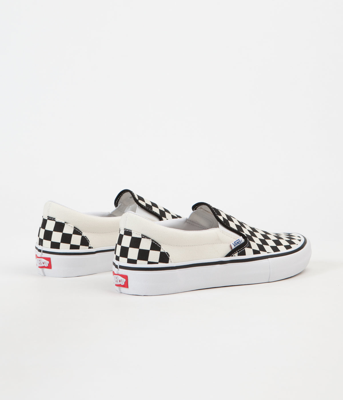 vans checkered slip on pro