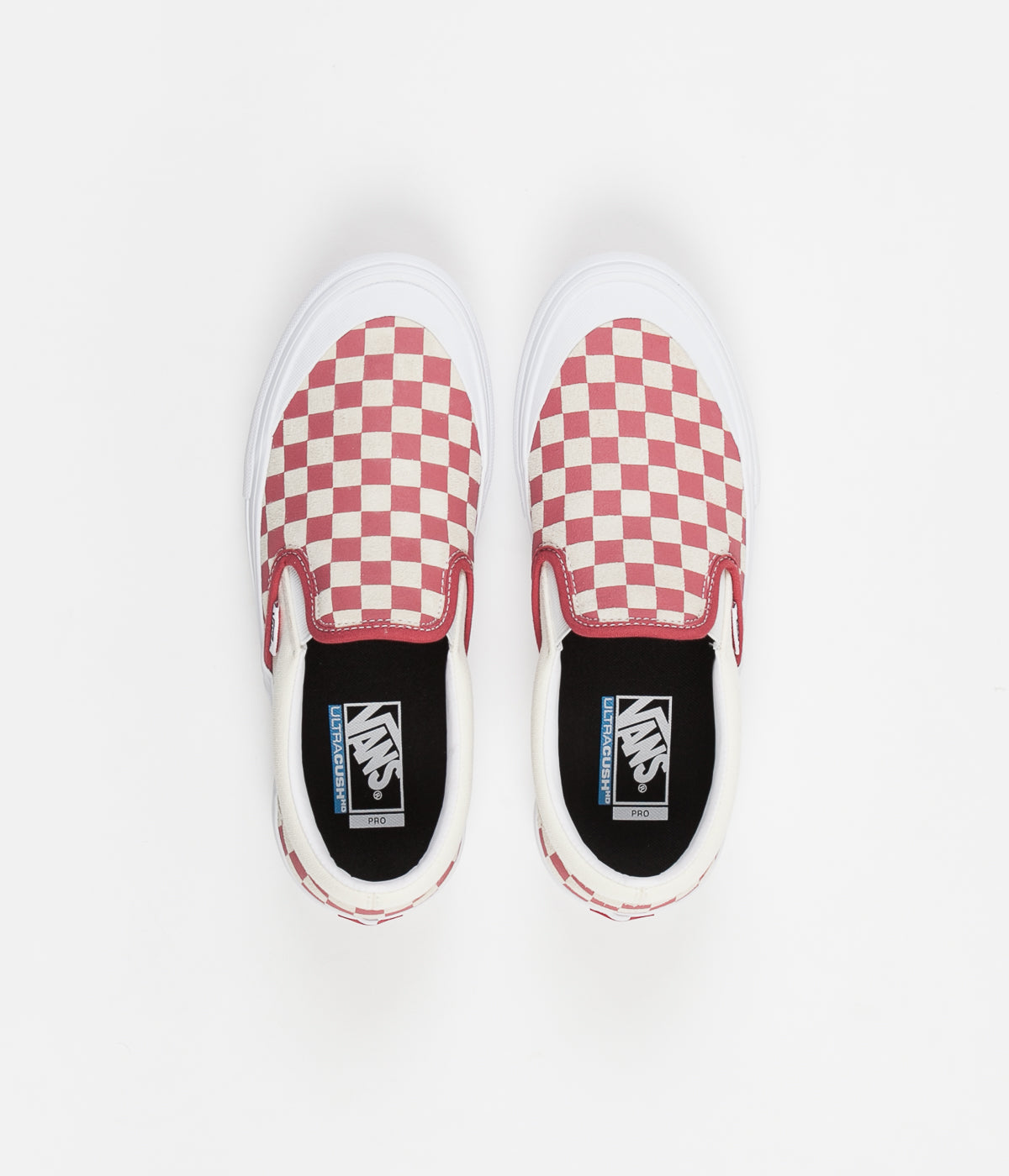 slip on red checkered vans