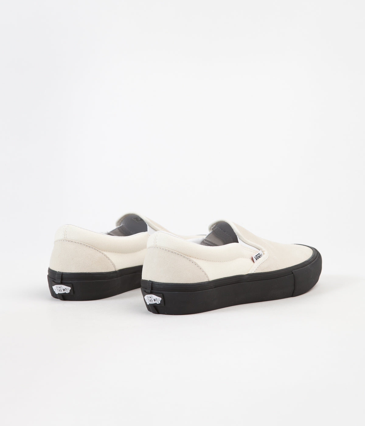 vans slip on pro reflect white