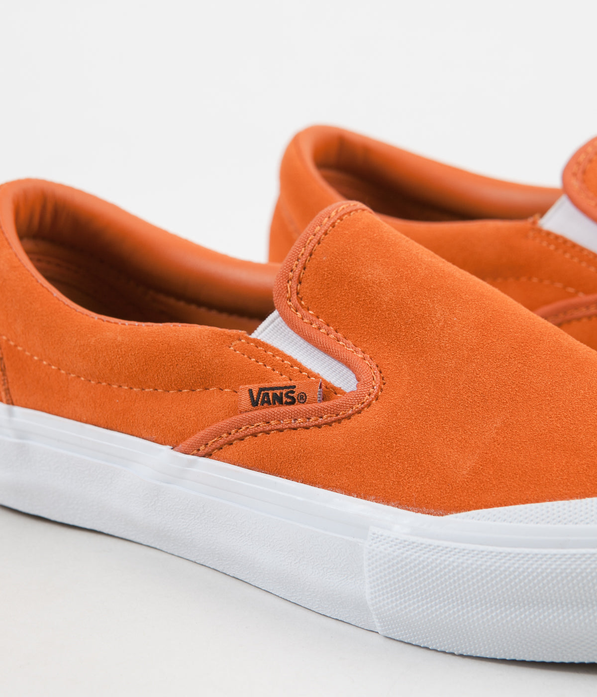 slip on orange vans