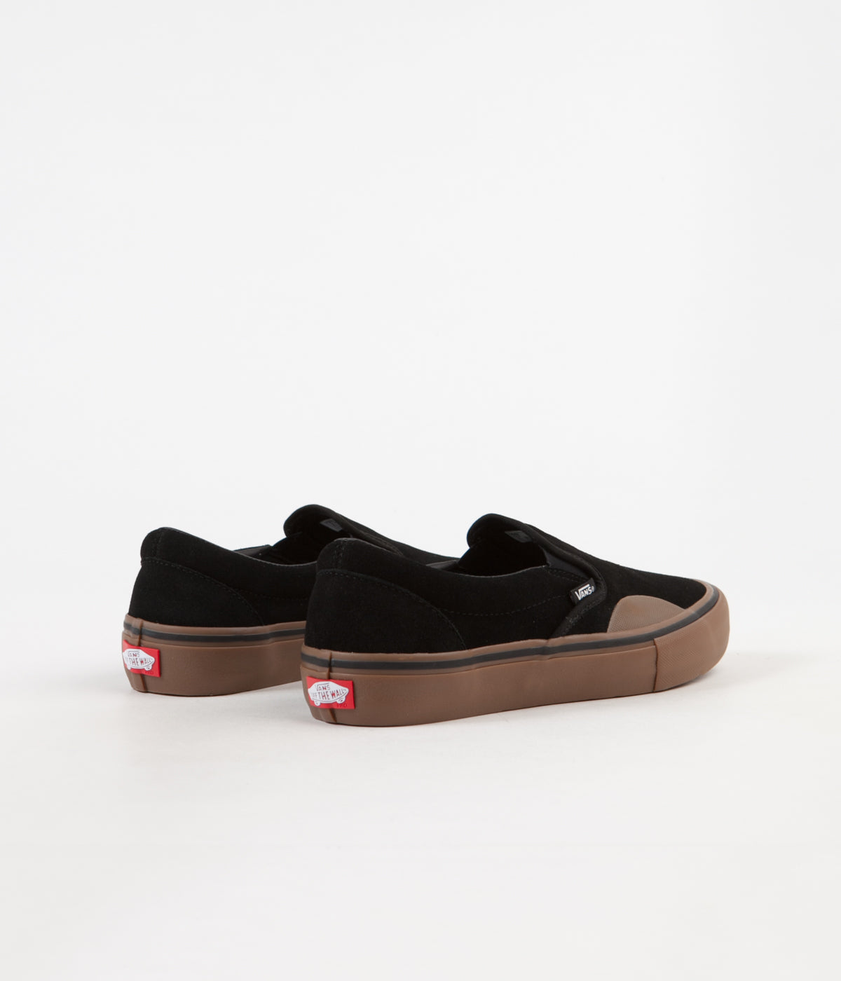 vans slip on black gum