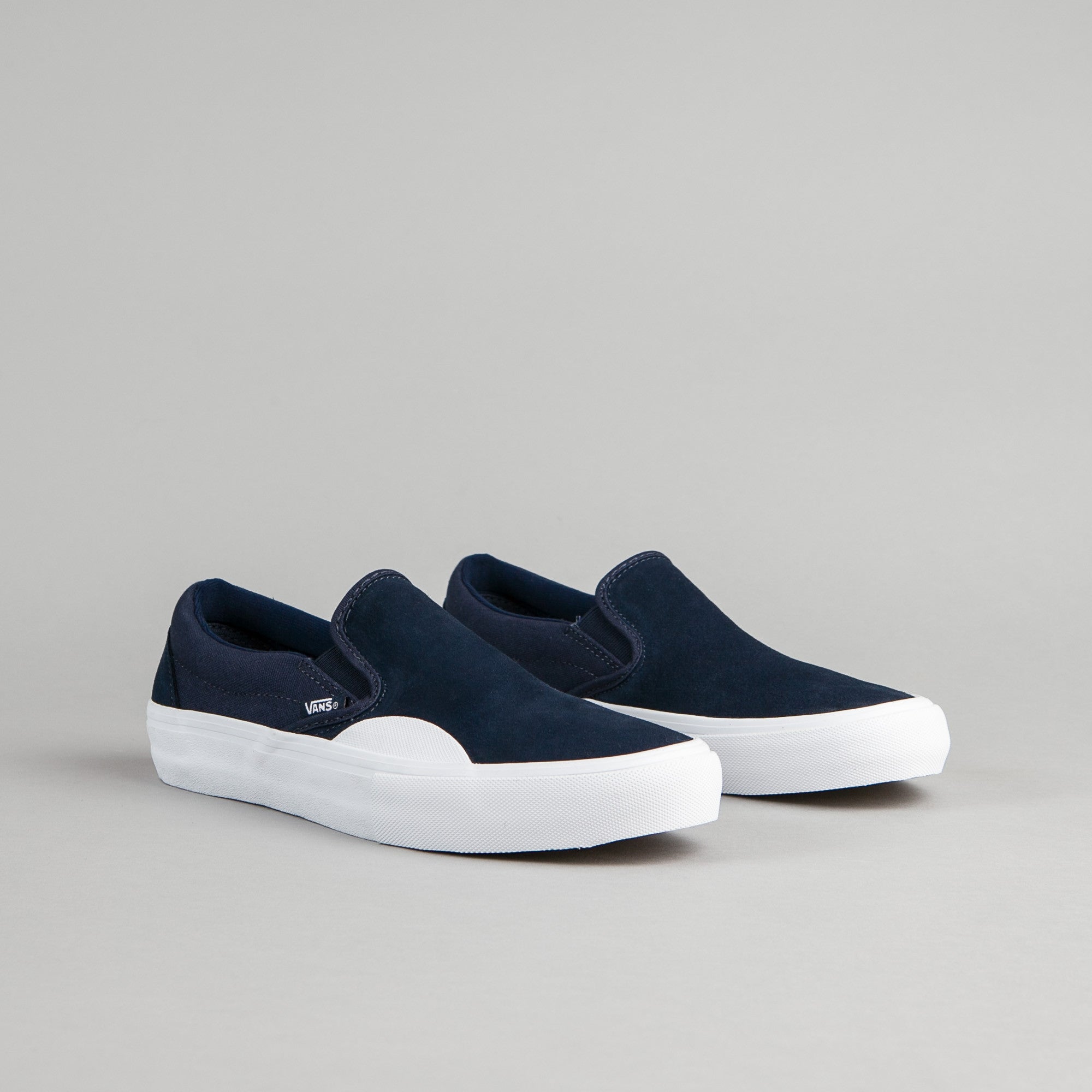 vans slip on pro rubber navy