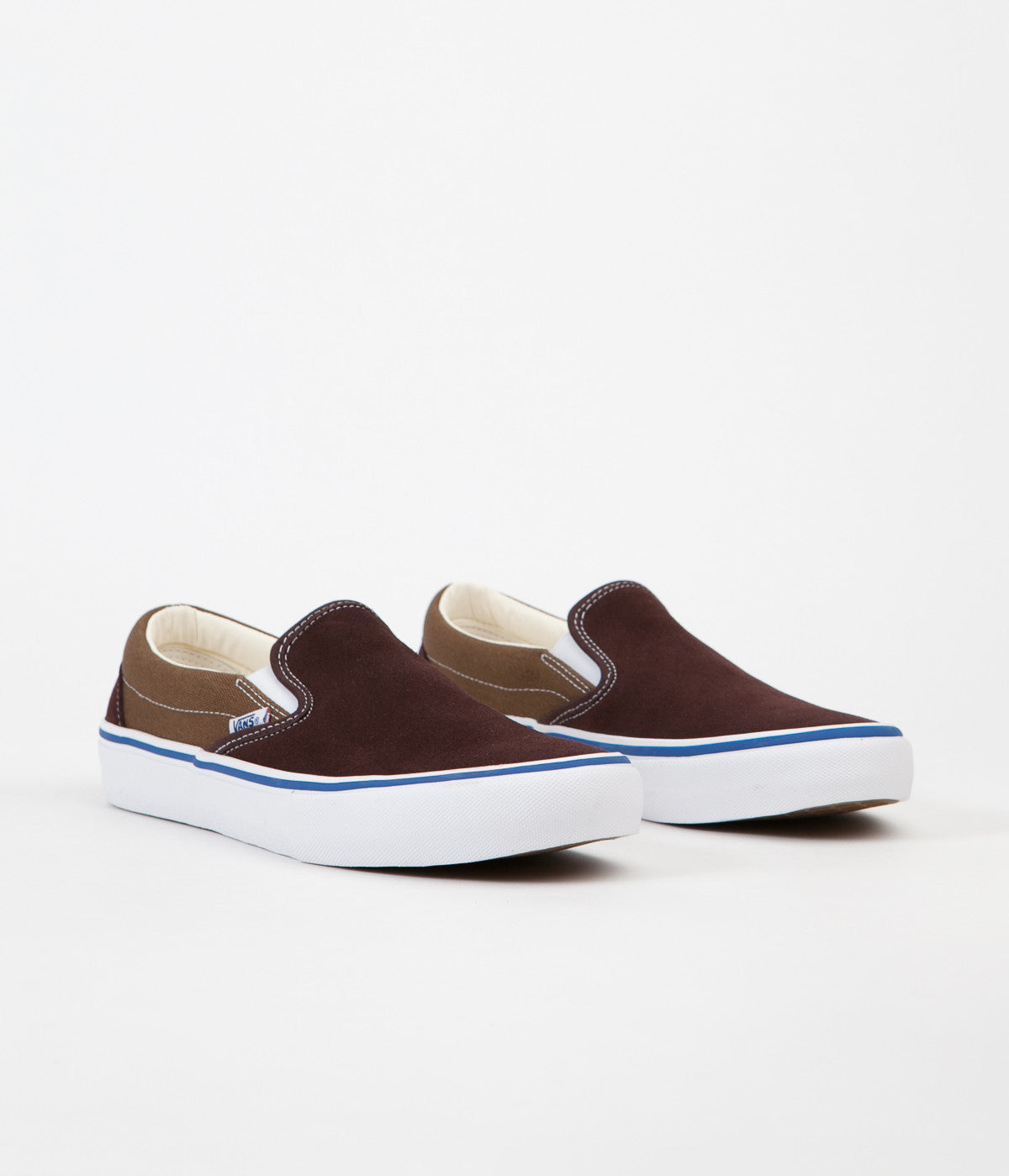 vans slip on pro brown