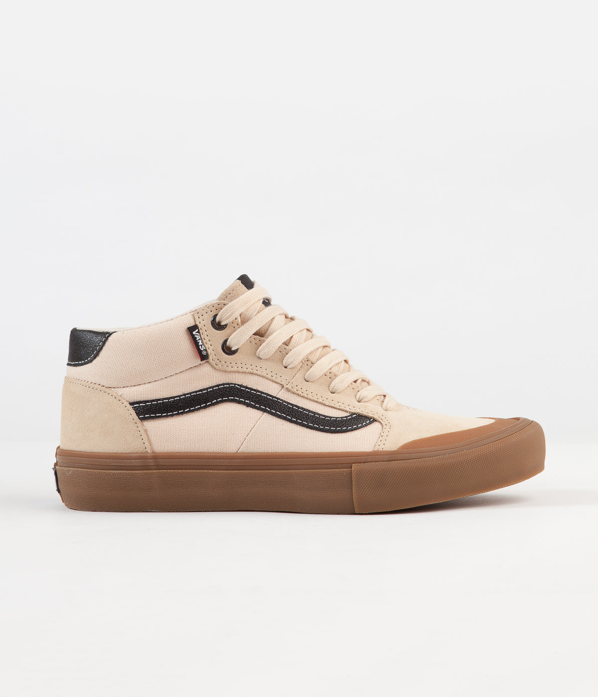 Vans Mid Pro Shoes - (Ty Morrow) Macadamia / Gum Flatspot