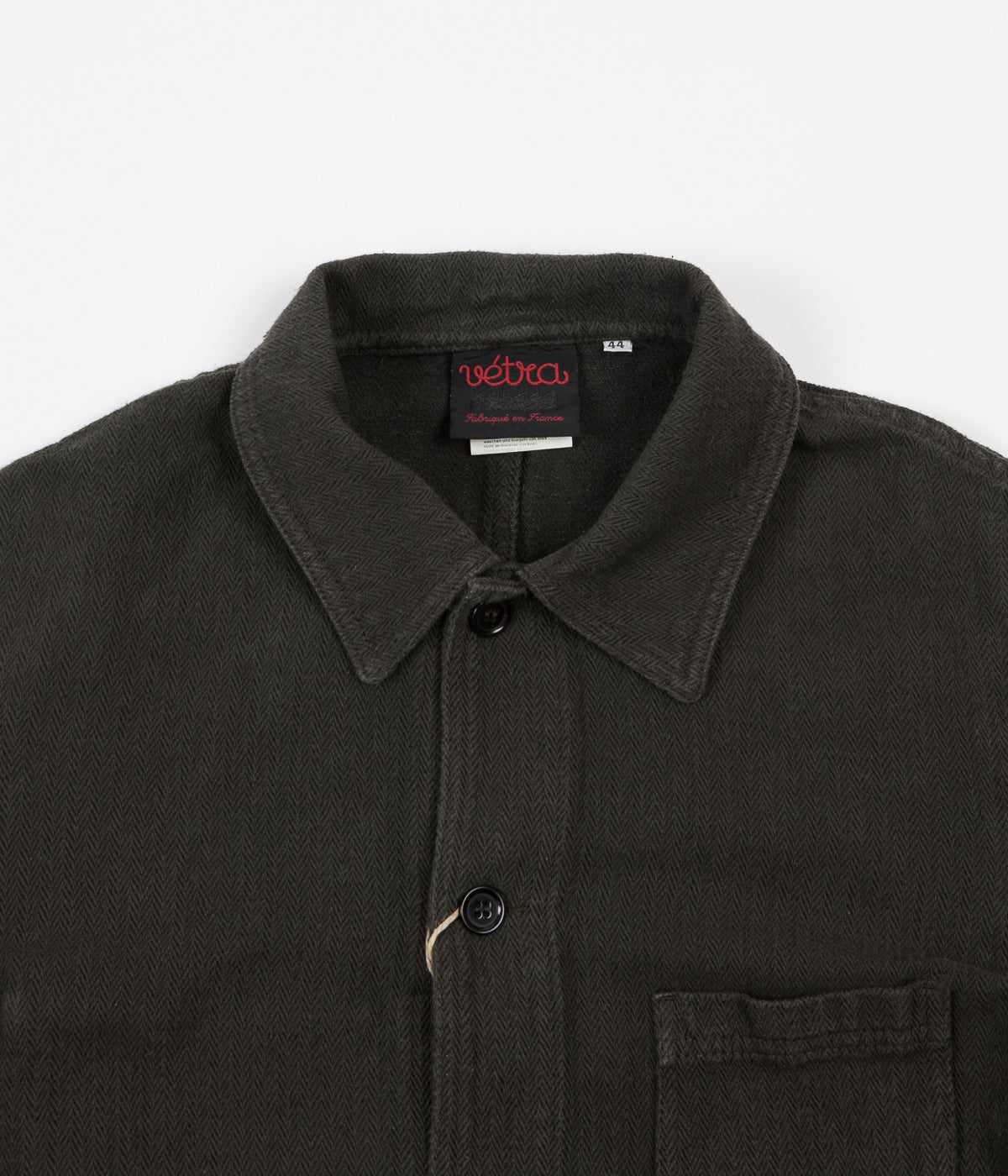 Vetra No.4 Herringbone Workwear Jacket - Khaki | Flatspot