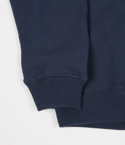 Yardsale Blair Quarterzip Sweatshirt - Marine Blue | Flatspot