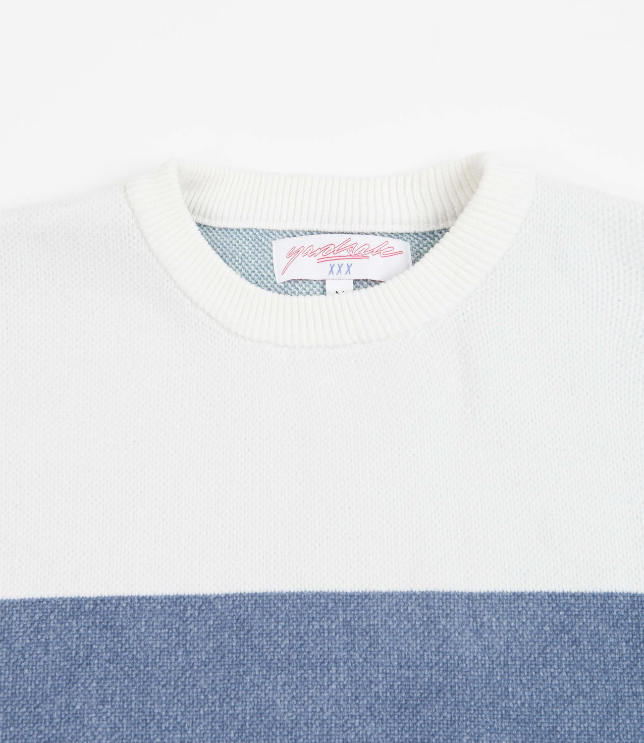 Yardsale Chenille Script Knitted Crewneck Sweatshirt - White