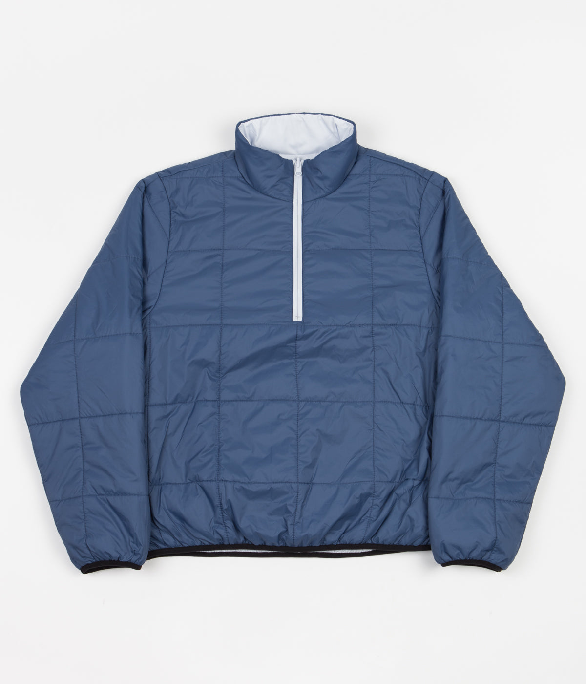 Zip Puffer Jacket - Light Grey / Blue - Yardsale Reversible Half