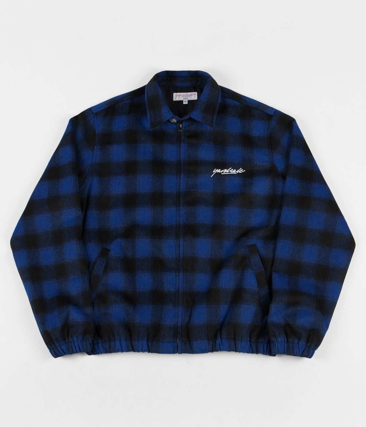 Yardsale Tartan Harrington Jacket - Blue / Black