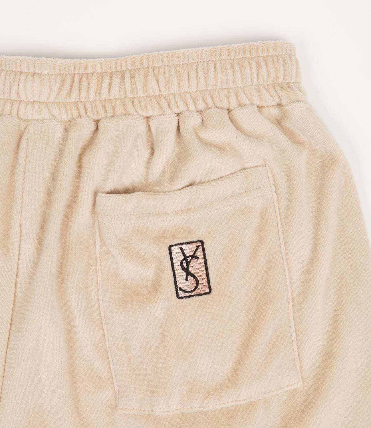 Yardsale Velour Shorts - Cream | Flatspot