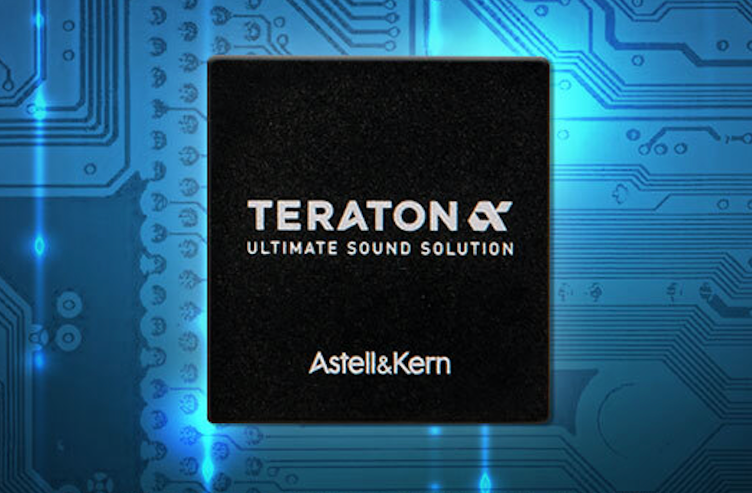 Teraton Alpha chip on circuit board background