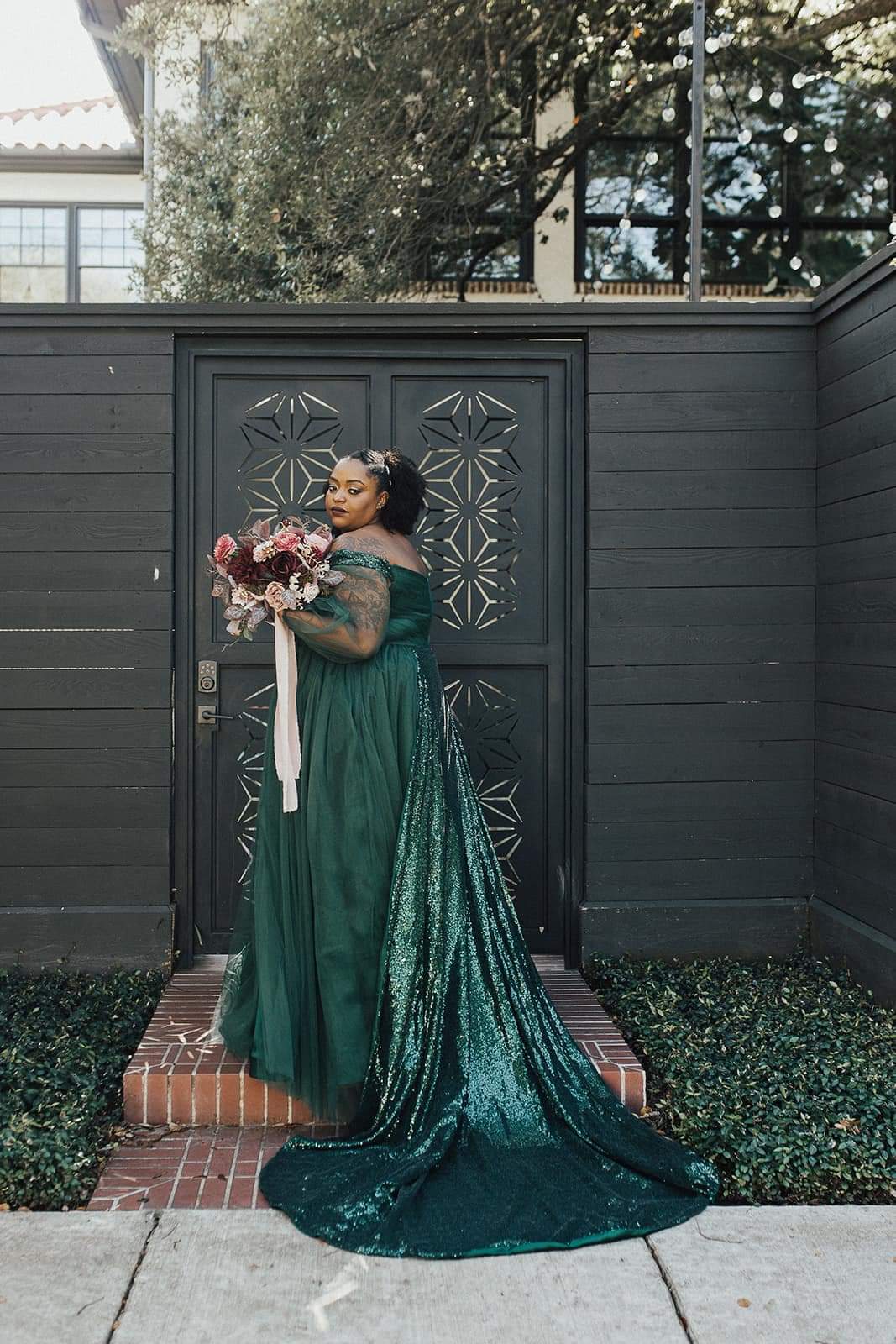 Bohomian Wedding Gown A-line Dark Green Wedding Dress, Romantic Lace Wedding  Gown, - Etsy