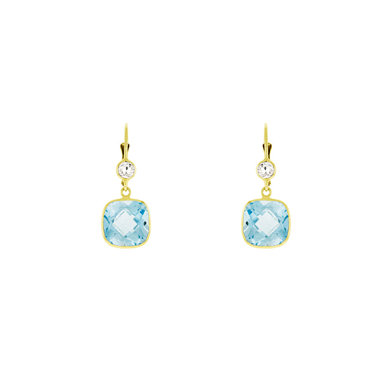 Blue Topaz Earrings