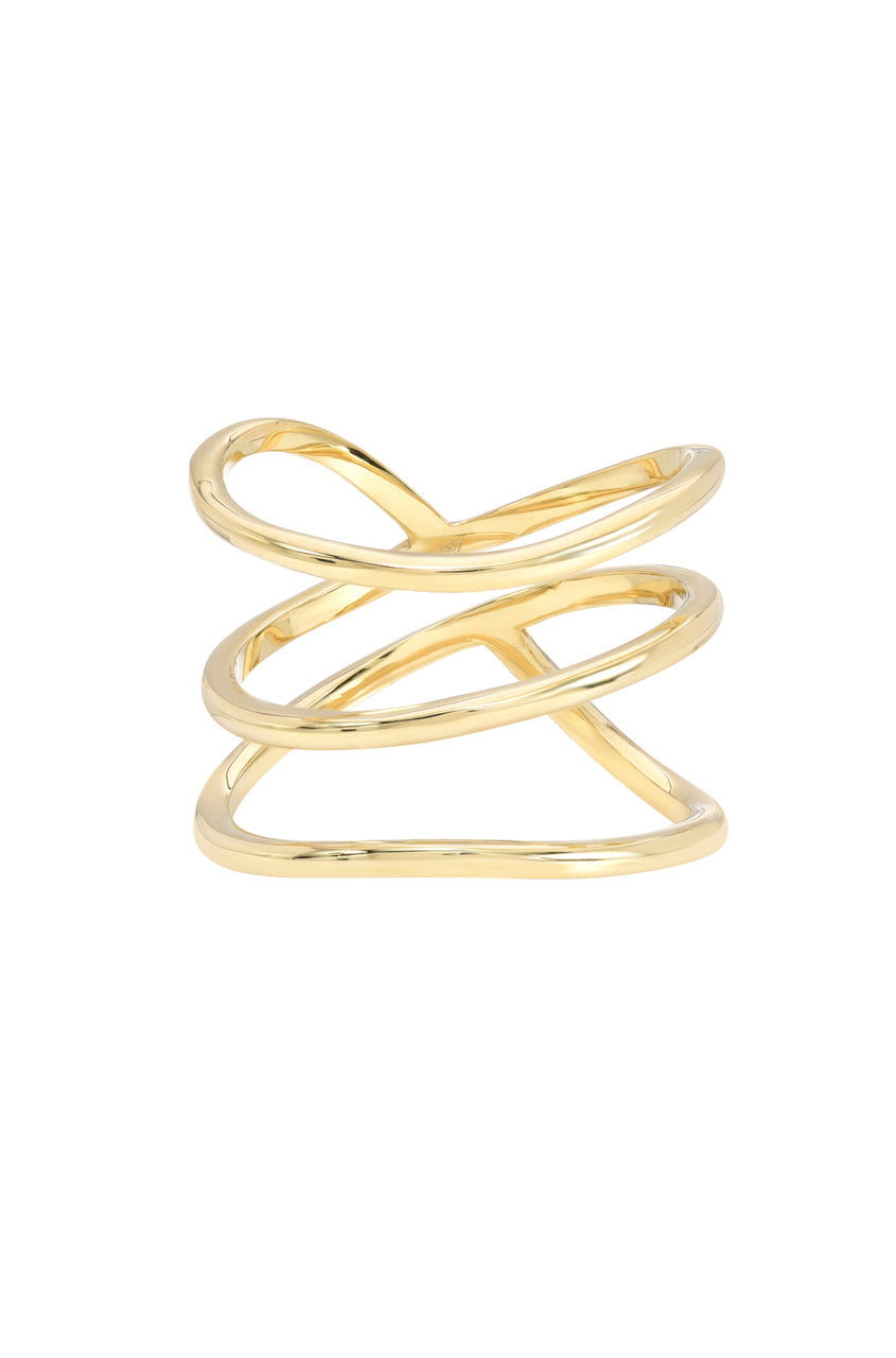 Gold Organic Trio Ring