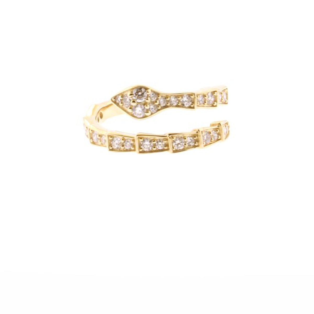 Diamond Snake Twist Ring