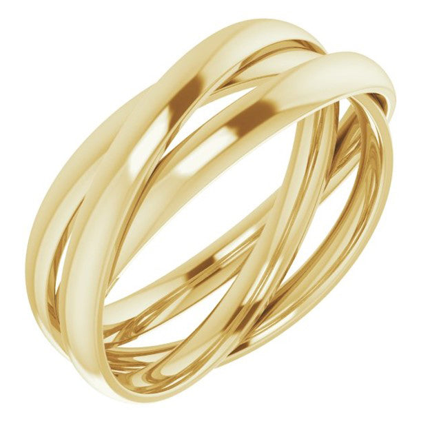 Gold Rolling Ring