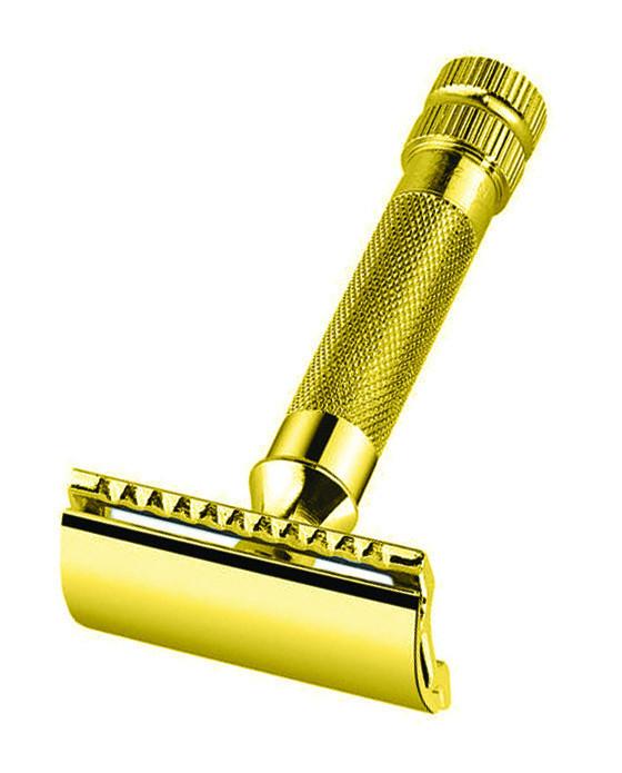 gold straight edge razor