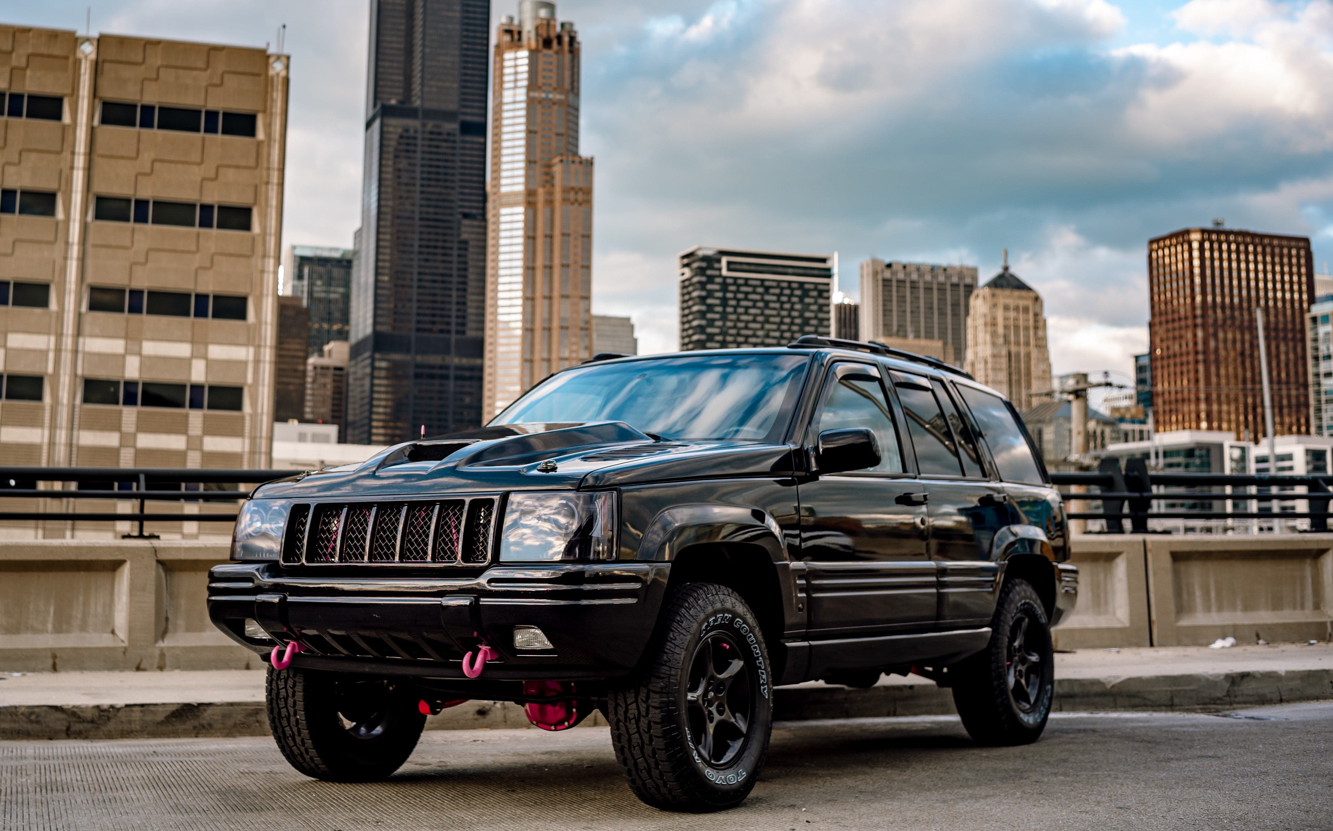 93-98 Jeep Grand Cherokee (ZJ) Off Road Fiberglass Hood