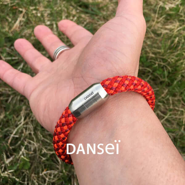 DANSEI Bracelet chaine pour homme en aluminium