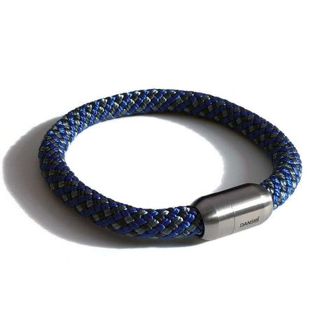 bracelet magnétique en corde d'escalade bleu - DANSEI
