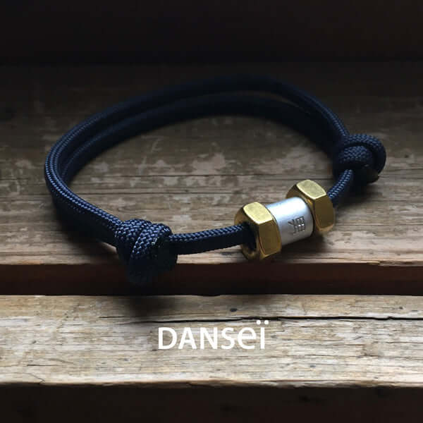 Bracelet en corde pour homme - BRA325B - bleu - DANSEI