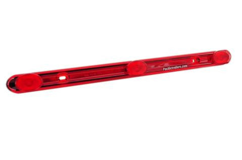 LED 3-Light Bar, Trailer Identification Light w/Stainless Steel