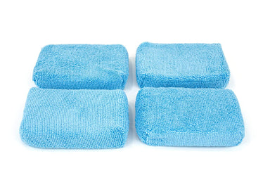 [Block Party] Microfiber Wash Sponge (4.5 x 8 x 2.5) Blue/Gray - 1 pack