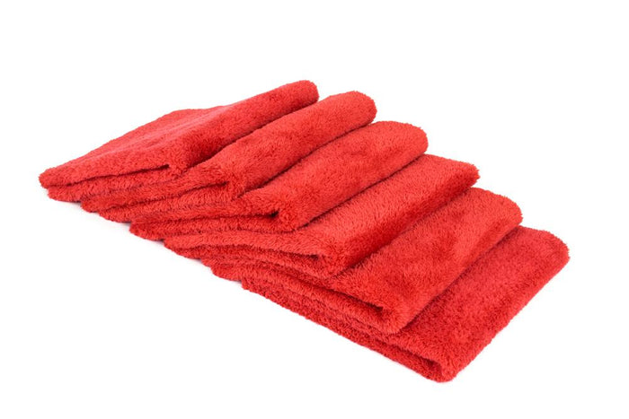 Plush Red Microfiber Towels (Pack of 3), Proje Premium Car Care